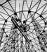 A lamella roof, a German invention dating from 1908, utilizes the structural principle of triangulation comprised of a number of intersecting steel beams forming a diamond-shaped pattern.