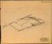 Norman Bel Geddes & Company perspective drawing of an all weather stadium for the Brooklyn Dodgers, 1949. (The University of Texas at Austin, Harry Ransom Center. (c) The Edith Lutyens and Norman Bel Geddes Foundation, Inc.)