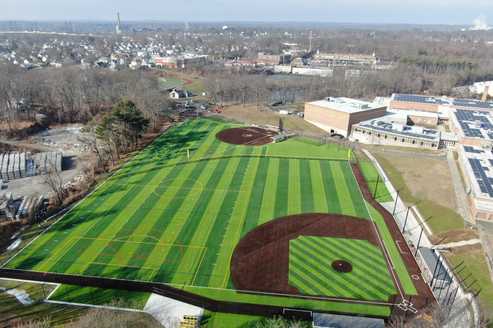Jonathan Law-High School baseball turf